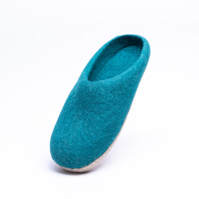 Peacock Felt Slippers