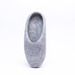 Marbled Light Grey Wool Felt Slippers