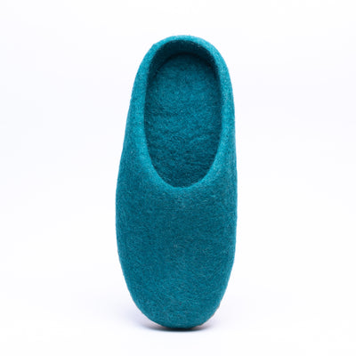 Peacock Felt Slippers