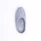 Marbled Light Grey Wool Felt Slippers