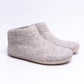 Marbled Tan Wool Felt Boots