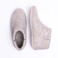 Marbled Tan Wool Felt Boots