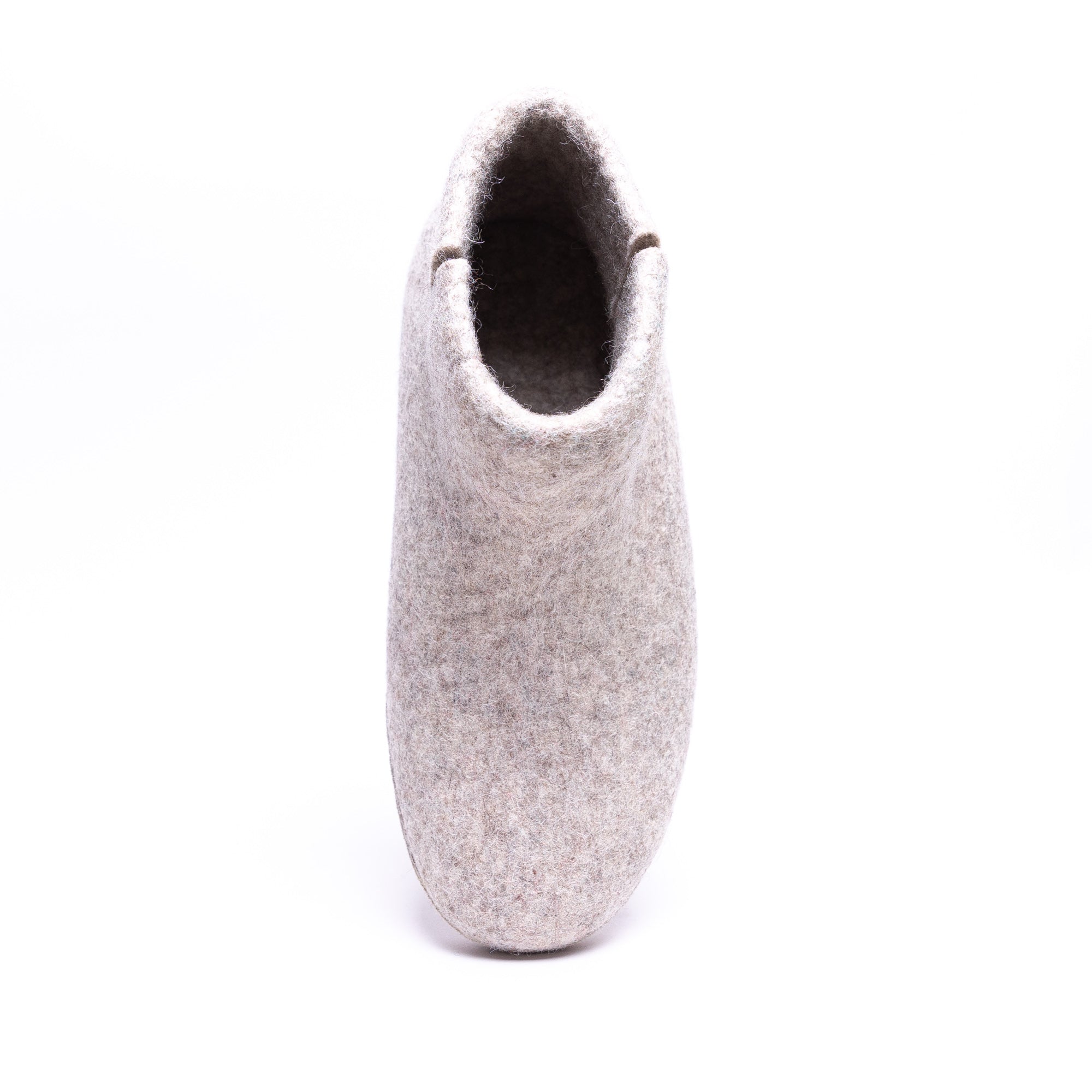 Marbled Tan Wool Felt Boots